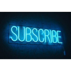 НВ-76 Subscribe из RGB-неона